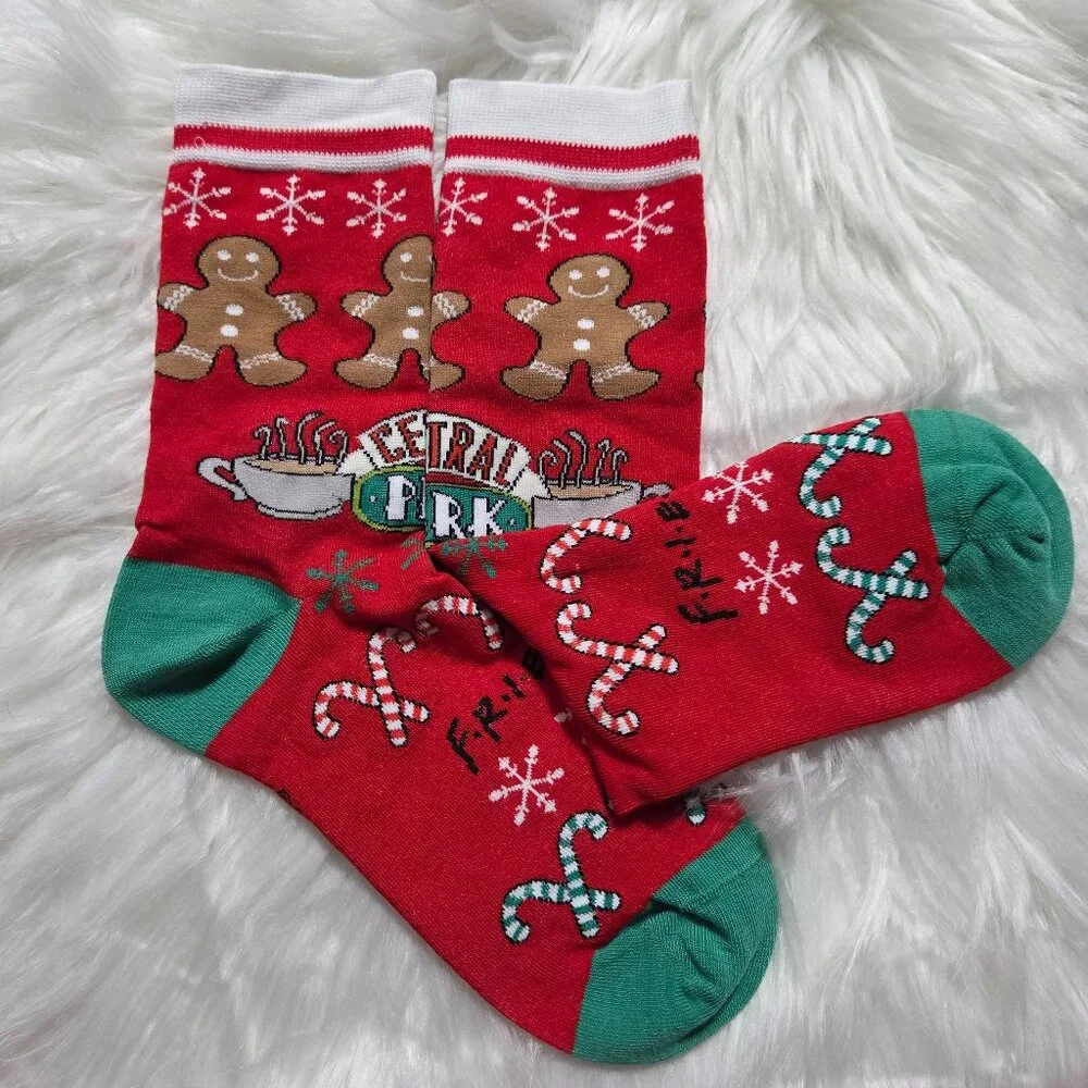 FRIENDS Central Perk Holiday Crew Socks